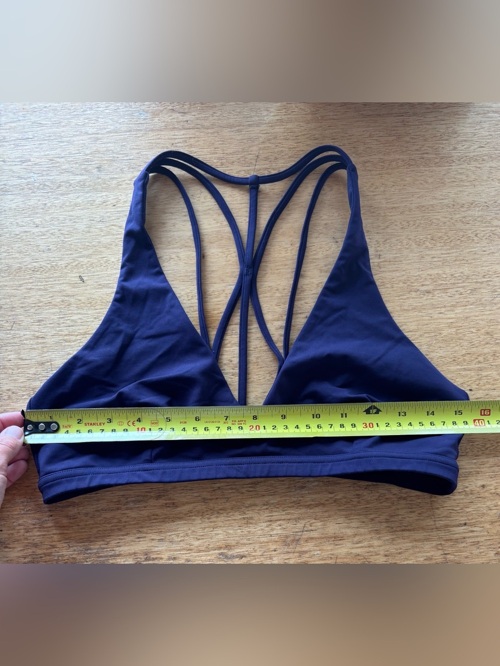 Lululemon Raise The Barre Bra, Moody Blues, Size 10 - Picture 11 of 11